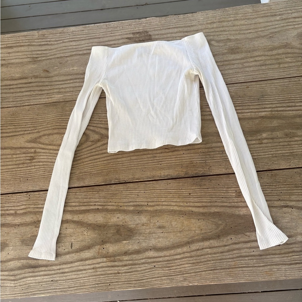 Reformation Long Sleeve Crop Top